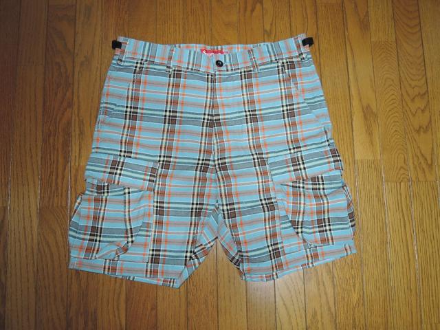 �V�i SUPREME �V���v���[�� CHECK Cargo Short 30 �`�F�b�N�� �J�[�S �V���[�c 6�|�P �n�[�t�p���c �� �u�����h�� 