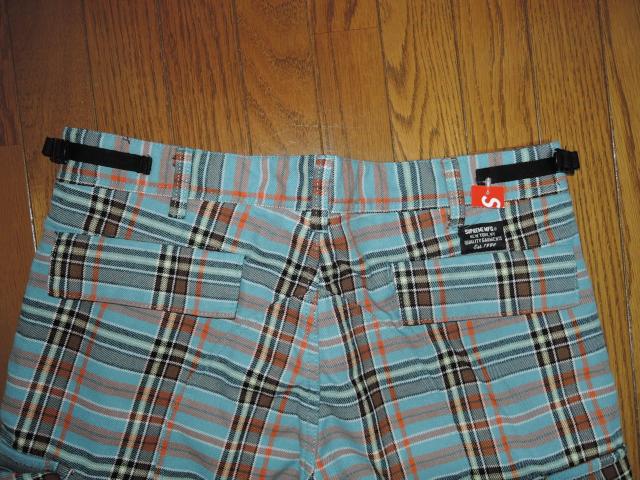 �V�i SUPREME �V���v���[�� CHECK Cargo Short 30 �`�F�b�N�� �J�[�S �V���[�c 6�|�P �n�[�t�p���c �� �u�����h�� 