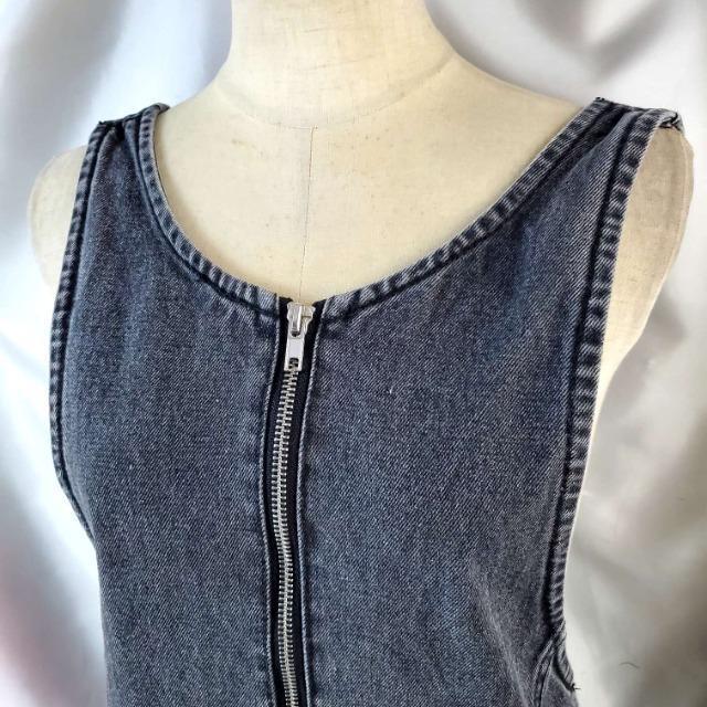 込み★GRL★デニム★ロングスリット入りジャンパースカート★S(7-9)★ < ブランド  込み★GRL★デニム★ロングスリット入りジャンパースカート★S(7-9)★ < ブランドの