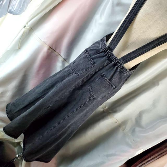 込み★GRL★デニム★ロングスリット入りジャンパースカート★S(7-9)★ < ブランド  込み★GRL★デニム★ロングスリット入りジャンパースカート★S(7-9)★ < ブランドの
