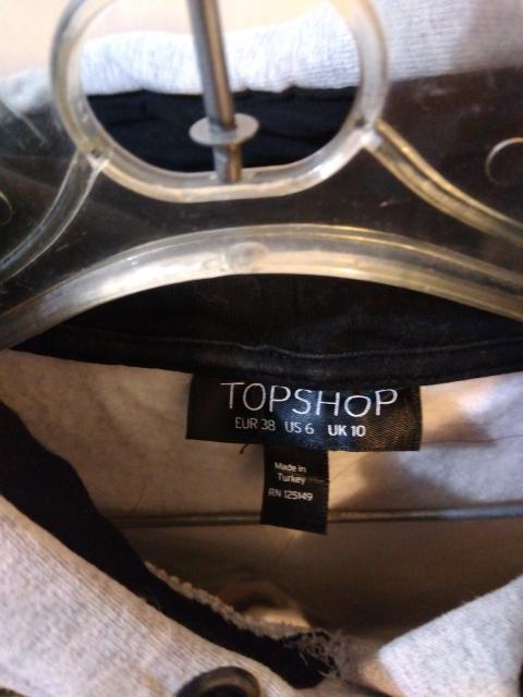 Topshop t[fB[@p[J[@fB[X@O[@TCY10  t@bV 