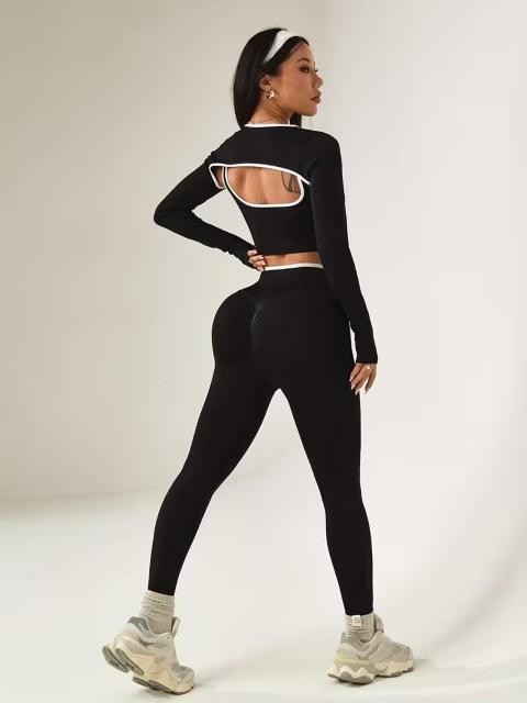 レディース女性用ヨガ等の上下セットベルト締めヒップアップロングパンツエクササイズ < レジャー/スポーツ レディース女性用ヨガ等の上下セットベルト締めヒップアップロングパンツエクササイズ < レジャー/スポーツの