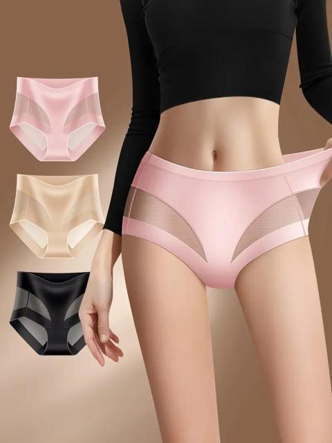 残1点★爆ヤス価格1290円★3枚セット レディース ハイウエスト 下着 メッシュ USAサイズXL(日本サイズXXL相当) < 女性ファッション 残1点★爆ヤス価格1290円★3枚セット レディース ハイウエスト 下着 メッシュ USAサイズXL(日本サイズXXL相当) < 女性ファッションの