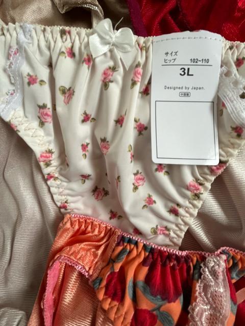 3Lサイズ!5枚セット!光沢ツルツル素材!シフォン使い!あり!色とりどり!高貴品格!エレガント!ショーツ!No.粋 < 女性ファッション 3Lサイズ!5枚セット!光沢ツルツル素材!シフォン使い!あり!色とりどり!高貴品格!エレガント!ショーツ!No.粋 < 女性ファッションの