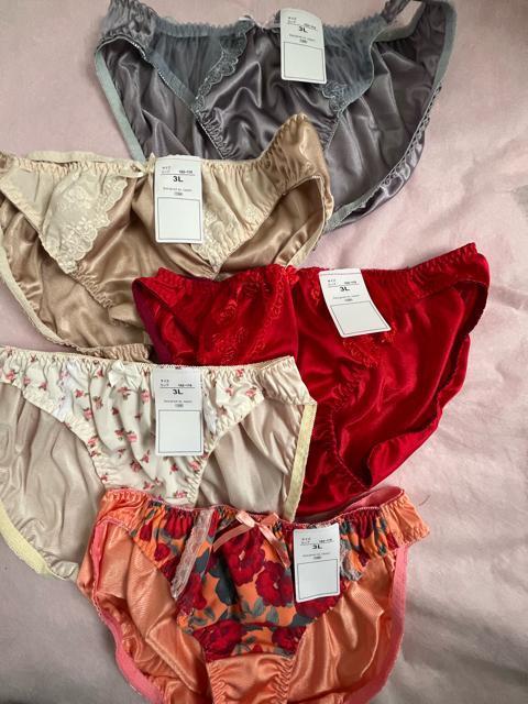 3Lサイズ!5枚セット!光沢ツルツル素材!シフォン使い!あり!色とりどり!高貴品格!エレガント!ショーツ!No.粋 < 女性ファッション 3Lサイズ!5枚セット!光沢ツルツル素材!シフォン使い!あり!色とりどり!高貴品格!エレガント!ショーツ!No.粋 < 女性ファッションの