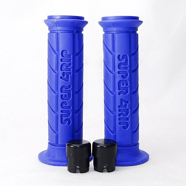 スーパーグリップ 125mm ブルー 左右セット ハンドルグリップ バイク オートバイ ラバーグリップ スクーター 原付 < 自動車/バイク スーパーグリップ 125mm ブルー 左右セット ハンドルグリップ バイク オートバイ ラバーグリップ スクーター 原付 < 自動車/バイク