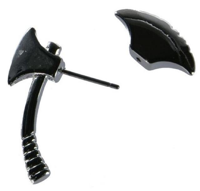 アックスピアス シルバー 斧 モチーフ 銀色 一個 単体 かっこいい バンド パンクロック 武器 いかつい HIPHOP < 男性アクセサリー/時計  アックスピアス シルバー 斧 モチーフ 銀色 一個 単体 かっこいい バンド パンクロック 武器 いかつい HIPHOP < 男性アクセサリー/時計の
