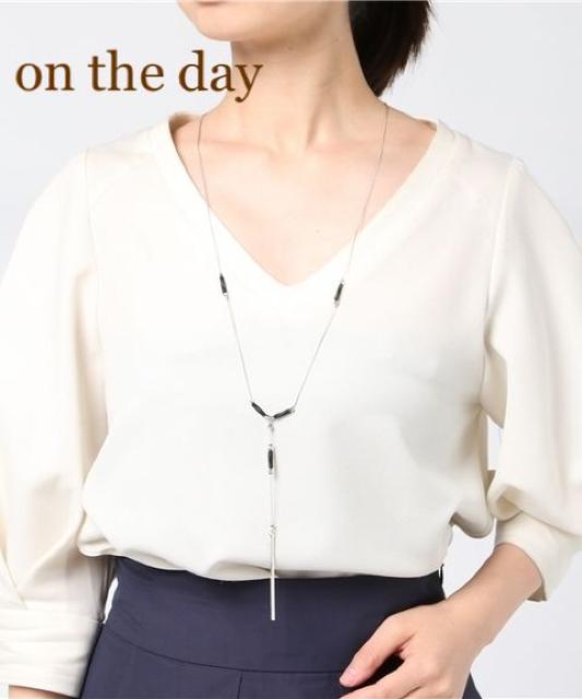 SALE●定価2,196円●ビーズ使いY字ネックレス●ロングネックレス < 女性アクセサリー/時計  SALE●定価2,196円●ビーズ使いY字ネックレス●ロングネックレス  < 女性アクセサリー/時計の