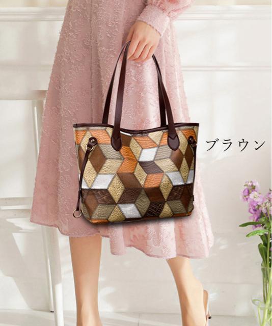 送料無料 新品 トートバッグ ポーチ付き PUレザー < 女性ファッション  送料無料 新品 トートバッグ ポーチ付き PUレザー < 女性ファッションの