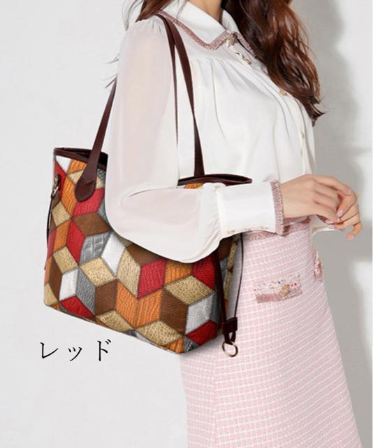 送料無料 新品 トートバッグ ポーチ付き PUレザー < 女性ファッション  送料無料 新品 トートバッグ ポーチ付き PUレザー < 女性ファッションの