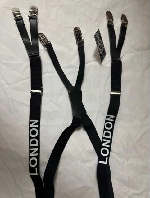 新品タグ付き サスペンダー LONDON < 男性ファッション  新品タグ付き サスペンダー LONDON < 男性ファッションの