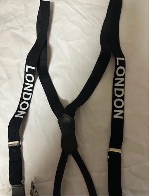 新品タグ付き サスペンダー LONDON < 男性ファッション  新品タグ付き サスペンダー LONDON < 男性ファッションの