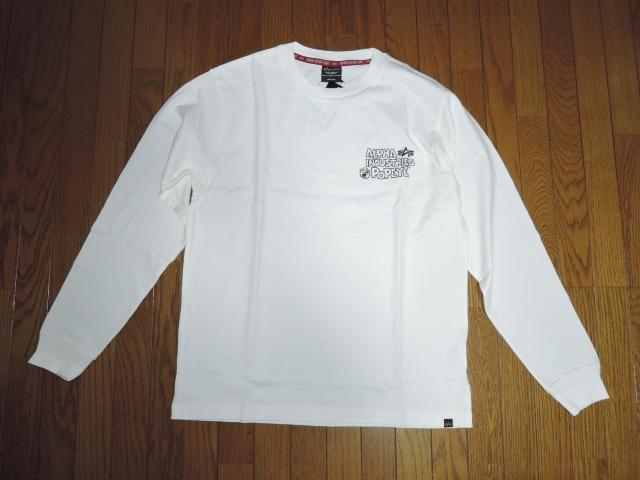 新品 ALPHA INDUSTRIES アルファ インダストリーズ × POPEYE ポパイ ロンTシャツ M白 長袖 カットソー < ブランド 新品 ALPHA INDUSTRIES アルファ インダストリーズ × POPEYE ポパイ ロンTシャツ M白 長袖 カットソー < ブランドの