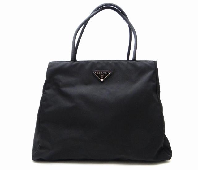 PRADA プラダ B3864 TESSUTO CITY ナイロン トートバッグ 三角プレート ブラック<USED> < ブランド  PRADA プラダ B3864 TESSUTO CITY ナイロン トートバッグ 三角プレート ブラック<USED>  < ブランドの