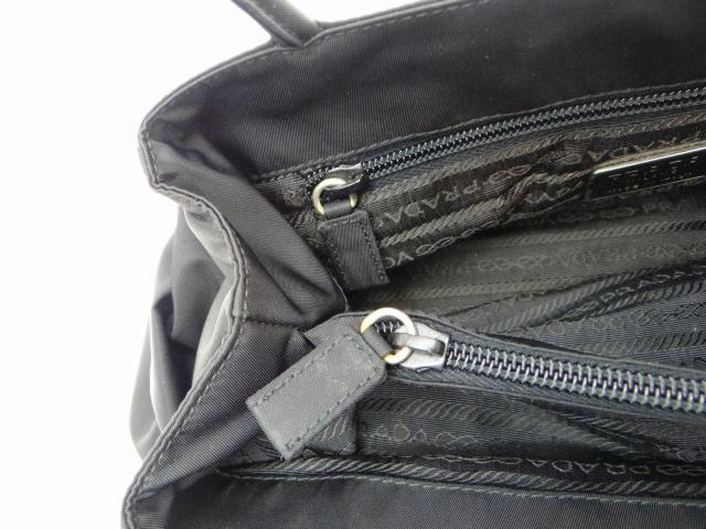 PRADA プラダ B3864 TESSUTO CITY ナイロン トートバッグ 三角プレート ブラック<USED> < ブランド  PRADA プラダ B3864 TESSUTO CITY ナイロン トートバッグ 三角プレート ブラック<USED> < ブランドの