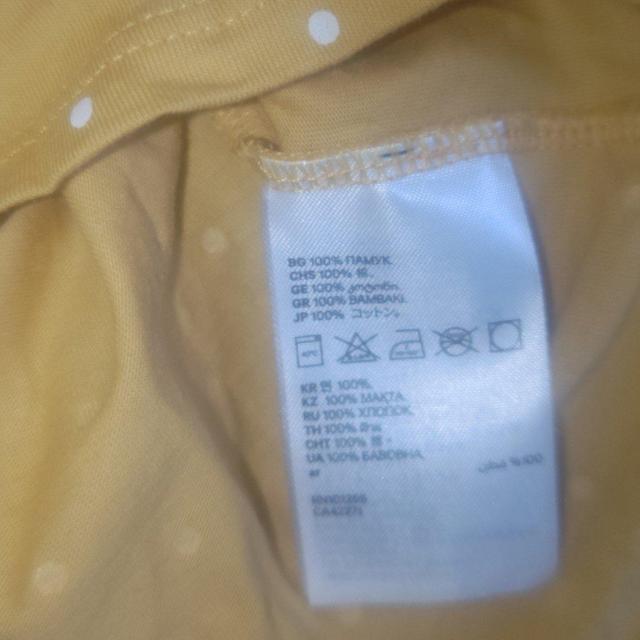 H&M マスタードカラーのドット柄ワンピース サイズ80 送料無料 < ブランド  H&M マスタードカラーのドット柄ワンピース サイズ80 送料無料 < ブランドの