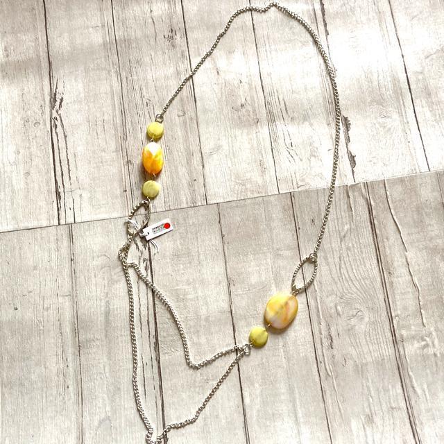 ☆新品!アシンメトリーネックレス・イエロービーズ < 女性アクセサリー/時計 ☆新品!アシンメトリーネックレス・イエロービーズ < 女性アクセサリー/時計の