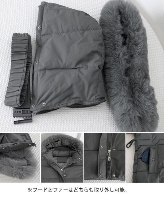 送料無料 新品 フーディーダウンジャケット 中綿アウター < 女性ファッション 送料無料 新品 フーディーダウンジャケット 中綿アウター < 女性ファッションの