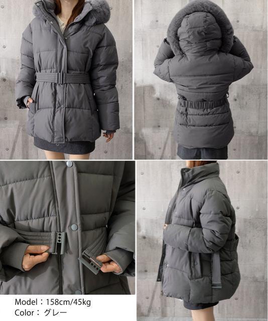 送料無料 新品 フーディーダウンジャケット 中綿アウター < 女性ファッション 送料無料 新品 フーディーダウンジャケット 中綿アウター < 女性ファッションの