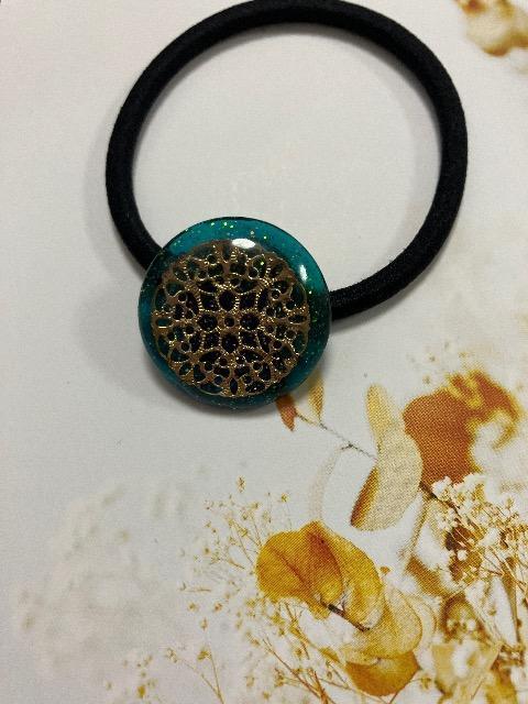 ハンドメイド レジン ヘアゴム2点セット < 女性ファッション  ハンドメイド レジン ヘアゴム2点セット < 女性ファッションの