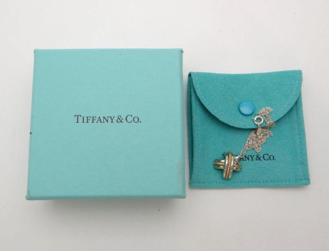 ティファニー シグネチャークロス ネックレス ペンダント コンビ 750YG×SV925<USED>【送料無料】 < ブランド  ティファニー シグネチャークロス ネックレス ペンダント コンビ 750YG×SV925<USED>【送料無料】 < ブランドの