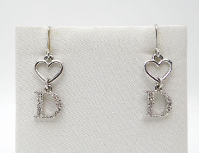 Christian Dior ディオール ハート Dロゴ ラインストーン ピアス シルバー<USED>【送料無料】 < ブランド Christian Dior ディオール ハート Dロゴ ラインストーン ピアス シルバー<USED>【送料無料】 < ブランドの