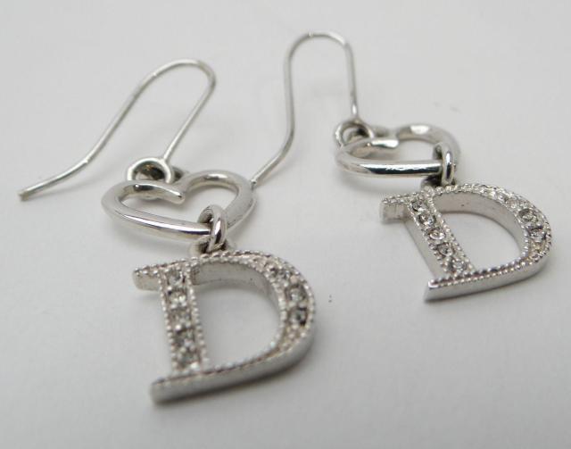 Christian Dior ディオール ハート Dロゴ ラインストーン ピアス シルバー<USED>【送料無料】 < ブランド Christian Dior ディオール ハート Dロゴ ラインストーン ピアス シルバー<USED>【送料無料】 < ブランドの