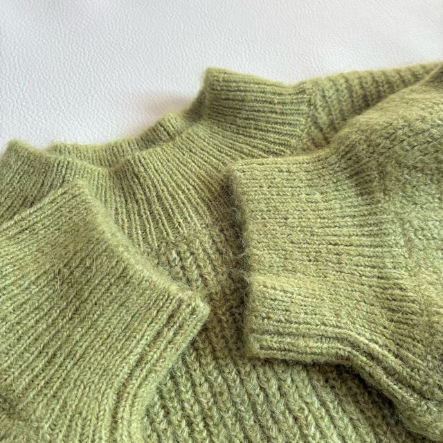 ◆美品◆トプカピ◆アルパカ混◆ふわふわモヘヤニット◆ウール◆ライトグリーン◆M < ブランド  ◆美品◆トプカピ◆アルパカ混◆ふわふわモヘヤニット◆ウール◆ライトグリーン◆M < ブランドの