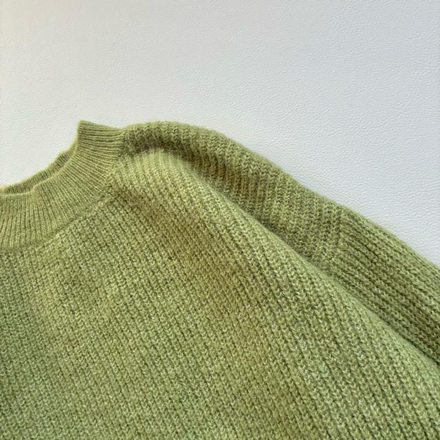 ◆美品◆トプカピ◆アルパカ混◆ふわふわモヘヤニット◆ウール◆ライトグリーン◆M < ブランド  ◆美品◆トプカピ◆アルパカ混◆ふわふわモヘヤニット◆ウール◆ライトグリーン◆M < ブランドの