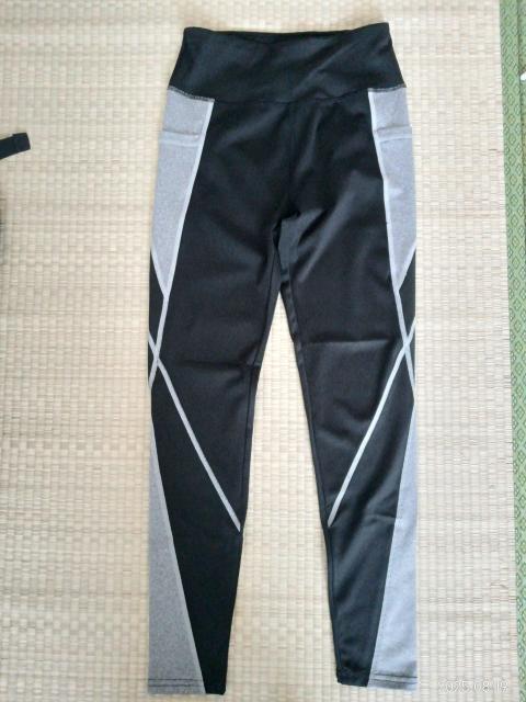 ストレッチフィット ヨガパンツ ブラック/グレーSサイズ(USサイズ) < 女性ファッション ストレッチフィット ヨガパンツ ブラック/グレーSサイズ(USサイズ) < 女性ファッションの