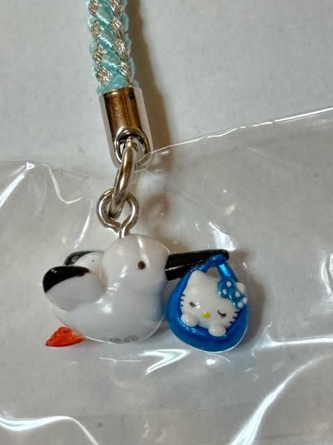 ハローキティ★2008★兵庫 但馬限定★こうのとり ブルーver.★根付け < 家電/AV ハローキティ★2008★兵庫 但馬限定★こうのとり ブルーver.★根付け < 家電/AVの