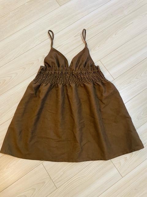 新品 retro girl ウエストギャザー ミニOP < ブランド 新品 retro girl ウエストギャザー ミニOP < ブランドの