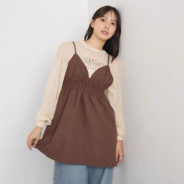 新品 retro girl ウエストギャザー ミニOP < ブランド 新品 retro girl ウエストギャザー ミニOP < ブランドの