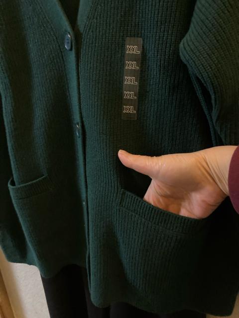 XXL�V�i���j�N���O���[��V�l�b�N�J�[�f�B�K�� �� �����t�@�b�V������ 