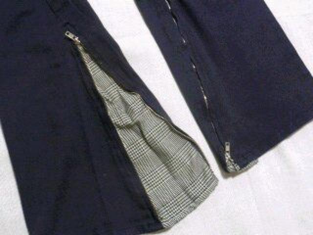 【Suggestion/サゲェスチョン】雑誌等でも紹介ブランド♪裾ジップ&ポケット!千鳥チェック柄 立体裁断デニム < 男性ファッション 【Suggestion/サゲェスチョン】雑誌等でも紹介ブランド♪裾ジップ&ポケット!千鳥チェック柄 立体裁断デニム < 男性ファッションの