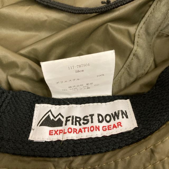 即決 FIRST DOWN バケットハット 帽子 < 女性ファッション  即決 FIRST DOWN バケットハット 帽子 < 女性ファッションの