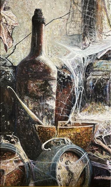 絵画 水彩画 ガッシュ水彩・透明水彩『瓶・壊れた時計・蜘蛛の巣』新品 真作保証 原画 < ホビー  絵画 水彩画 ガッシュ水彩・透明水彩『瓶・壊れた時計・蜘蛛の巣』新品 真作保証 原画 < ホビーの