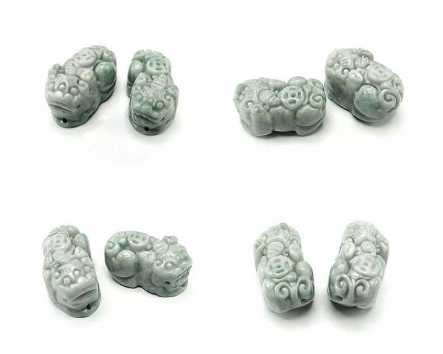 ヒスイ本翡翠ヒキュウ天然石AAAジェダイト金銭貔貅ペア風水物 < インテリア/ライフ  ヒスイ本翡翠ヒキュウ天然石AAAジェダイト金銭貔貅ペア風水物 < インテリア/ライフの