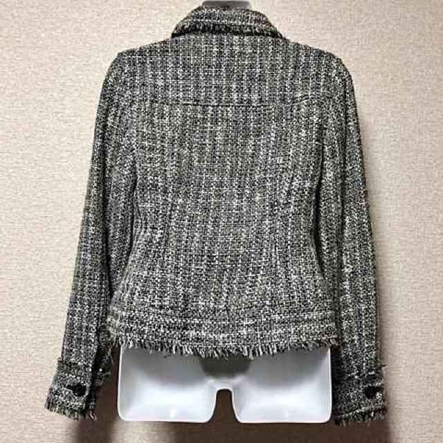 モノトーンツイード素材☆カットオフジャケット < 女性ファッション  モノトーンツイード素材☆カットオフジャケット < 女性ファッションの