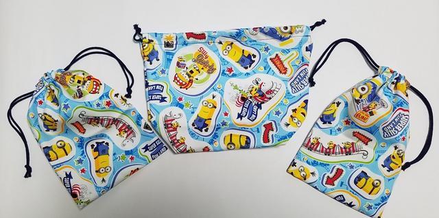 51【本日限定】◆ ミニオン 5点set ランチョンマット 弁当入れ巾着(*^O^*)ハンドメイド < キッズ/ベビー  51【本日限定】◆ ミニオン 5点set ランチョンマット 弁当入れ巾着(*^O^*)ハンドメイド < キッズ/ベビーの