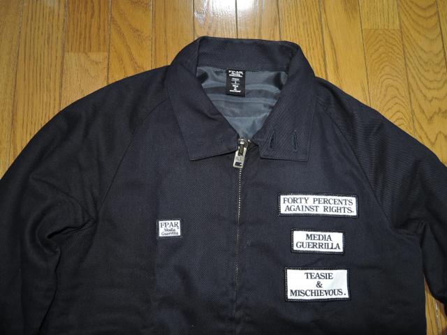 FPAR 40% スイングトップ 1S 薄手 シャツジャケット ワーク ワッペン 背ロゴ刺繍ステッチ WTAPS ダブルタップス < ブランド  FPAR 40% スイングトップ 1S 薄手 シャツジャケット ワーク ワッペン 背ロゴ刺繍ステッチ WTAPS ダブルタップス < ブランドの