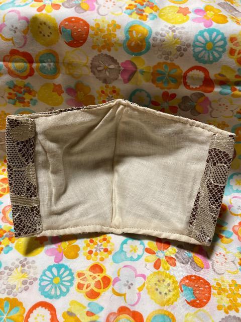 HMオシャレマスクゴールドレース×茶 < 女性ファッション  HMオシャレマスクゴールドレース×茶 < 女性ファッションの