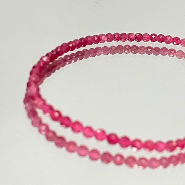 《bracelet》天然石マイカインストロベリー 多面カット アジャスター付き < 女性アクセサリー/時計  《bracelet》天然石マイカインストロベリー 多面カット アジャスター付き < 女性アクセサリー/時計の