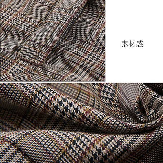 送料無料 新品 テーラードジャケット チェック柄春秋冬 < 女性ファッション  送料無料 新品 テーラードジャケット チェック柄春秋冬 < 女性ファッションの
