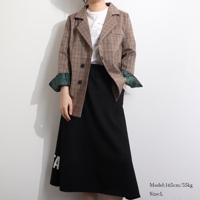 送料無料 新品 テーラードジャケット チェック柄春秋冬 < 女性ファッション  送料無料 新品 テーラードジャケット チェック柄春秋冬 < 女性ファッションの