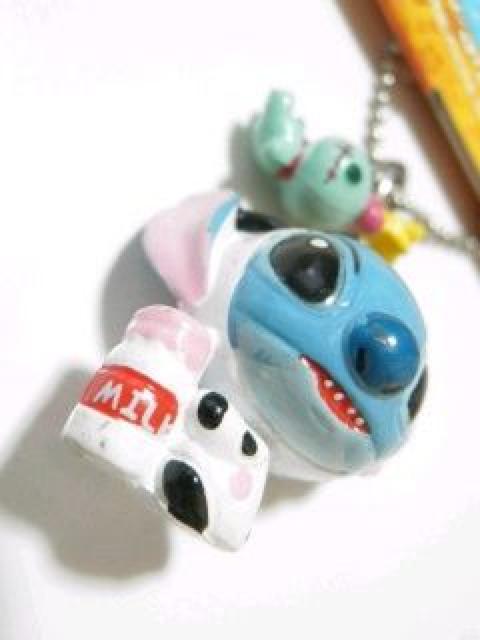 《New》スティッチ&スクランブ★(牛乳/ミルク)牧場ver・ボールチェーンキーホルダー < おもちゃ  《New》スティッチ&スクランブ★(牛乳/ミルク)牧場ver・ボールチェーンキーホルダー < おもちゃの