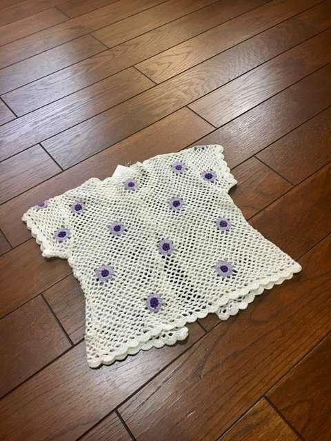 【定価3900】新品◆PETIT Angelina◆上質鍵編みカーディガン < キッズ/ベビー 【定価3900】新品◆PETIT Angelina◆上質鍵編みカーディガン < キッズ/ベビーの