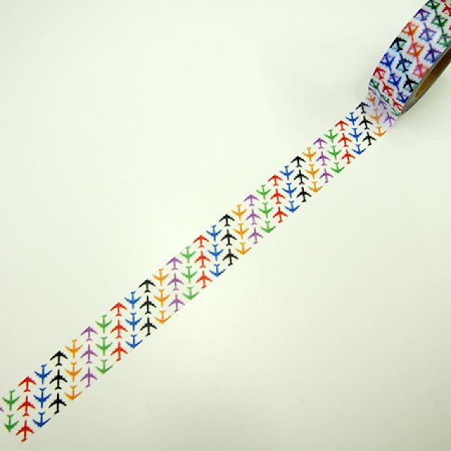 BON VOYAGE×HaLマスキングテープ/カラフル飛行機 < インテリア/ライフ  BON VOYAGE×HaLマスキングテープ/カラフル飛行機  < インテリア/ライフの