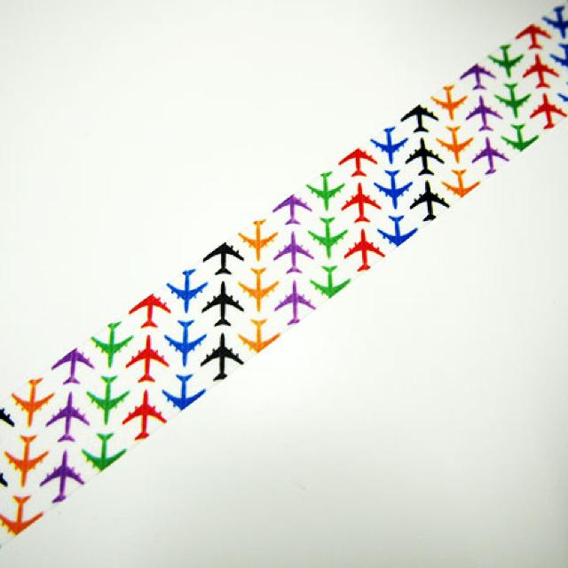BON VOYAGE×HaLマスキングテープ/カラフル飛行機 < インテリア/ライフ  BON VOYAGE×HaLマスキングテープ/カラフル飛行機 < インテリア/ライフの