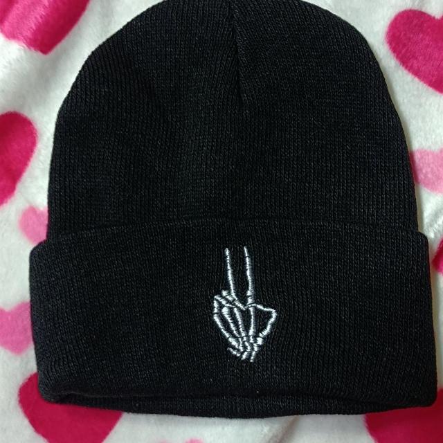 新品★スケルトンハンドニット帽/ブラック < 男性ファッション  新品★スケルトンハンドニット帽/ブラック  < 男性ファッションの